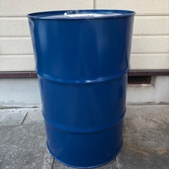 中古ドラム缶　空ドラム缶　紺色　7/14の画像