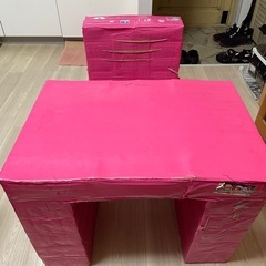 子供用手作り机と椅子　テープもお付けしますの画像