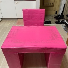 子供用手作り机と椅子　テープもお付けしますの画像