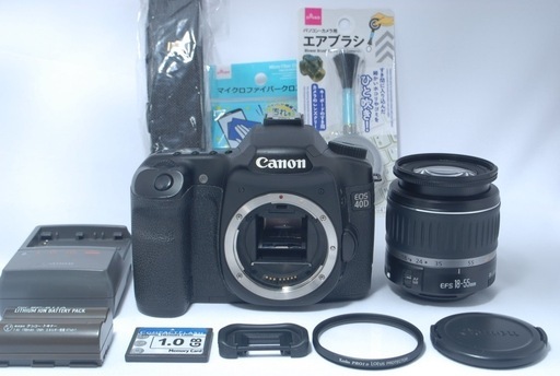 Canon EOS 40D 本格一眼レフ 高速連写モデル CFカード付き☘️ キャノン 一眼レフ レンズセット