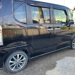 【個人出品】ホンダ/N-BOX＋/カスタム/ターボ/車検８年５月/パドルシフト/ナビ/テレビ/ETC/両面パワスラの画像
