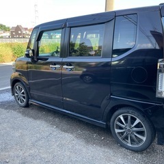 【個人出品】ホンダ/N-BOX＋/カスタム/ターボ/車検８年５月/パドルシフト/ナビ/テレビ/ETC/両面パワスラの画像