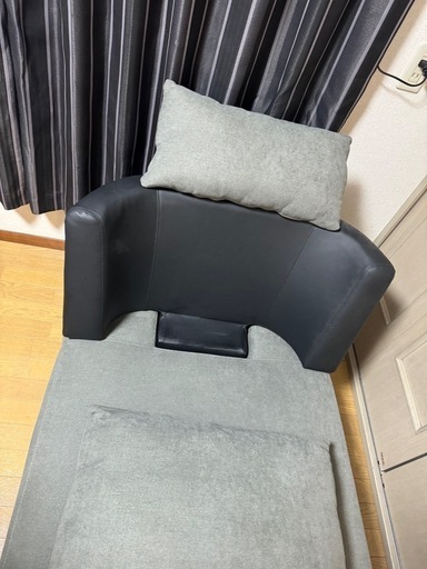 ニトリ NITORI 布張り カウチソファ ポーション 2KD GY グレー