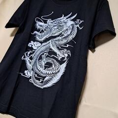 JOLIGOLF Tシャツ M ドラゴン プリント 難アリ ジャンク