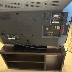 32型 テレビ SHARP AQUOS テレビ台付きの画像