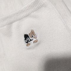 新品 ソックス ねこ 刺繍 靴下の画像