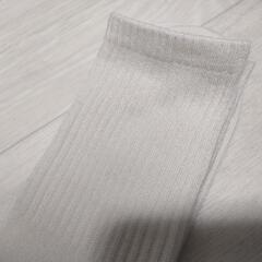 新品 ソックス アイボリー リブ 靴下 オフベージュ ホワイト系の画像