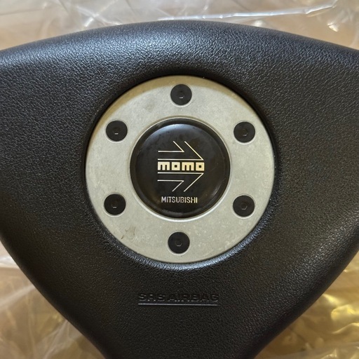 三菱　MOMO ステアリング ハンドル FTO ランエボ