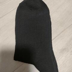 新品 靴下 黒 無地 ソックス 抗菌防臭 の画像