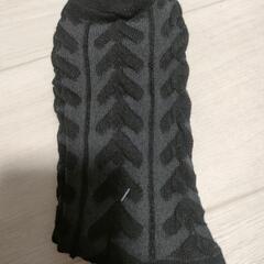 新品 靴下 黒 レギュラー丈 ソックス アート柄  の画像