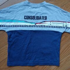 110cm 新幹線はやぶさ&こまち連結Tシャツの画像