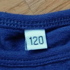 [着用１回美品✨]120cmネイビー　マリンTシャツの画像