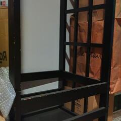 ハンガーラック　鏡付き　収納家具　無料の画像