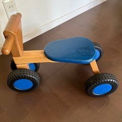 美品 三輪車 木製の画像
