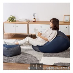 値下げ‼️　新品　定価7990円　ニトリ　ビーズソファ　クッション　大　の画像