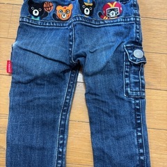 DOUBLE.B デニムパンツ　80サイズの画像
