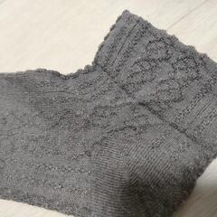 新品 靴下 グレー フロート ソックス モノトーン ショート の画像