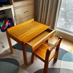 キッズ　デスク、チェアセットの画像