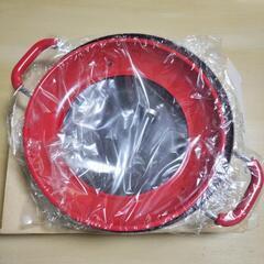 🍤新品未使用　長谷元製作所　温度計付両手天ぷら鍋27cmの画像