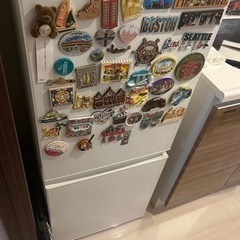 アクア白冷蔵庫の画像