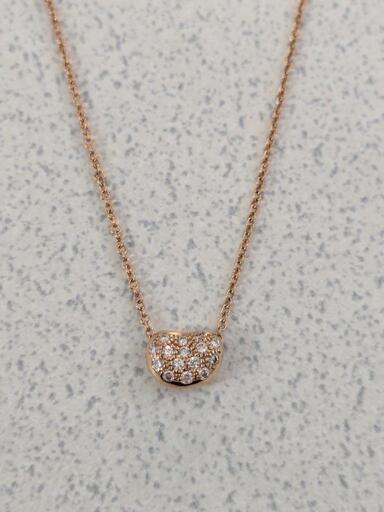 中古ティファニーTIFFANYダイヤK18ピンクゴールド レディース