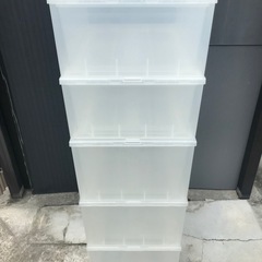 【決まりました】☆キャスター付き　5段プラ製収納ケース②の画像