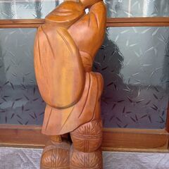 木製　大黒天　置物/縁起物/七福神/仏像/仏教美術/木彫り/金運/開運の画像