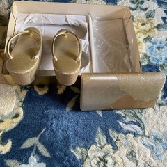 和装草履バックセット中古の画像