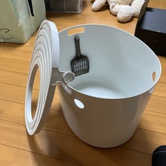 猫のトイレ　深型タイプ　スコップ付きの画像