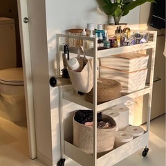 最終価格❗️IKEAニッサフォース ベビーワゴン キッチンワゴン キッズルームワゴン おもちゃワゴン ランドセル収納 ワゴン収納　　　　　　　　　　　の画像