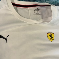 Puma Ferrari コラボ　ホワイト Tシャツ　XL 白　半袖の画像