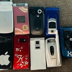 現状品 ガラケー・スマホ・タブレットジャンク品 携帯電話 ガラケー まとめ 9台 動作未確認ジャンク品中古品