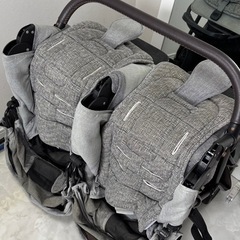 エアバギーココダブル◆双子、年子に◆双子ベビーカー二人乗りベビーカーの画像