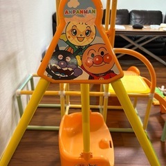 【決まりました・7月中取引】【箱無し】アンパンマン ジャングルジム+滑り台+ブランコ+階段の画像