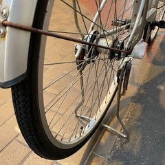【激安!3段変速とオートライト付き】 27インチ  シティーサイクル タイヤ新品の画像