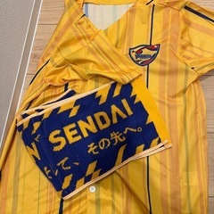 ベガルタ仙台 ユニフォームとタオル