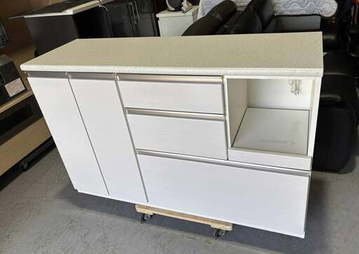 NITORI キッチンカウンターアルミナ2 幅140cm Used/美品 楽天市場】[幅140cm] カウンター (アルミナ2 140CT) ニトリ