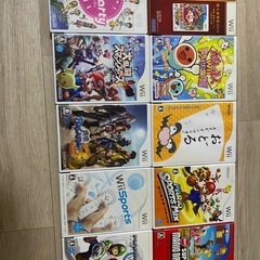 Wii本体2 リモコン6 カセット10まとめ売りの画像