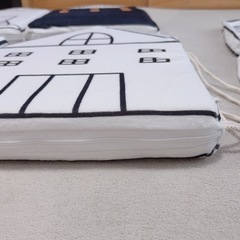 ベッドガード ベビー クッション 赤ちゃん 転落防止 6枚セット+替えカバー2枚 ハウス型 セーフガード ベビーベット ガード の画像