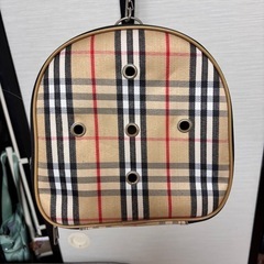 小型犬用　ペットキャリーバッグ　バーバリー風の画像