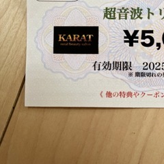 美容室　超音波トリートメント　5000円の画像