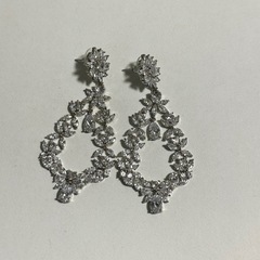 【結婚式】ジルコニアピアス・ヘアアクセサリー