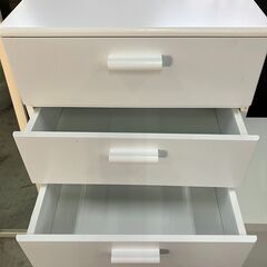 【値下げしました！】コンパクトドレッサー　ホワイト　コスメワゴンキャスターつき　おしゃれ家具　仙台市内・近郊配送可能の画像