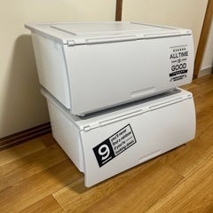 収納ケース2個　　の画像