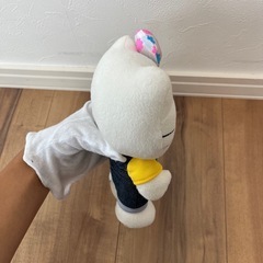 ハローキティー×ペコちゃんオリジナルコラボドール　ぬいぐるみのみの画像
