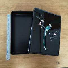【未使用・美品】高岡漆器　小文庫　貝入三光鳥の画像