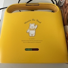【ディズニー】プーさん　ホットサンドメーカーの画像