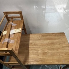 中古】木製 学習机 本棚付き ラック付き デスク 作業台 【IG040　BNG1F005】の画像