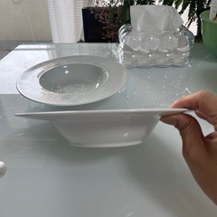 取引中　パスタスープ皿2枚セット の画像