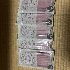 不織布マスク50枚ピンクの画像